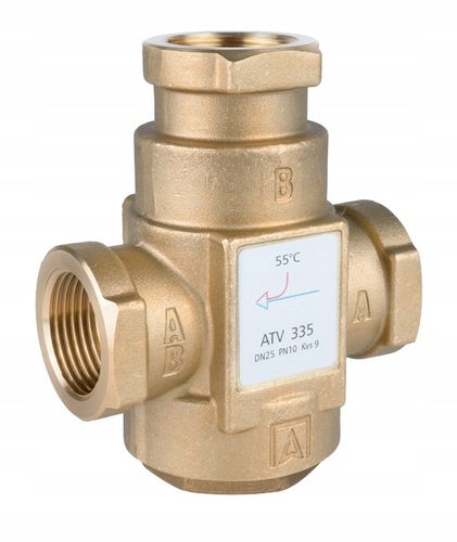 ZAWÓR TEMPERATUROWY OCHRONY POWROTU KOTŁA ATV 335 DN25 Ø 1" CAL 9 m³/h na Arena.pl