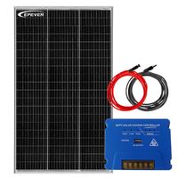 ZESTAW FOTOWOLTAICZNY 150W SOLARNY DO KAMPERA ŁODZI JACHTU MPPT