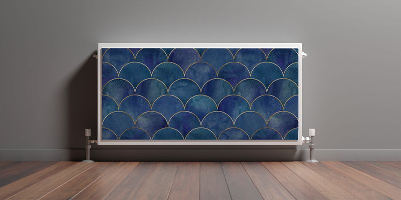 Maskownica MAGNETYCZNA Na Grzejnik Abstrakcja Wzór Geometryczny 120cm x 60cm zdjęcie 3