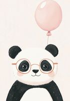 Plakat 70x100cm Wzory dla Dzieci, Dziewczynki i Chłopca - Panda