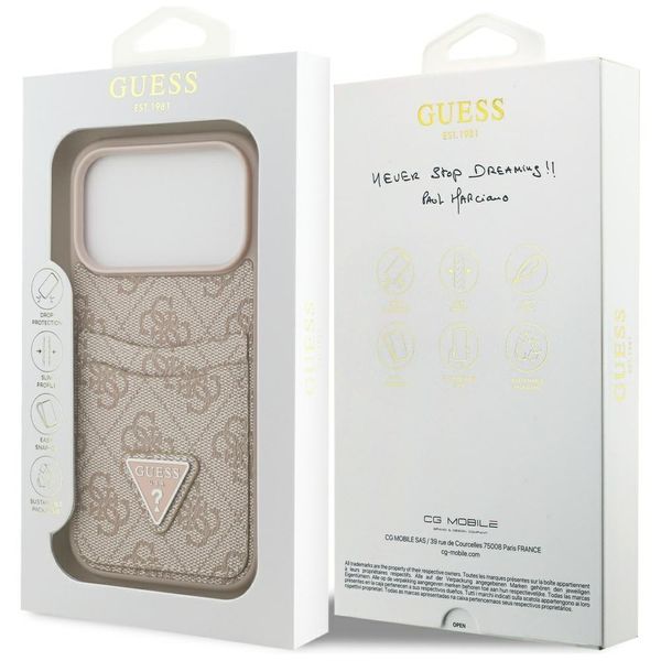 Etui Guess 4G Double Card Triangle do iPhone 17 Pro różowy zdjęcie 8