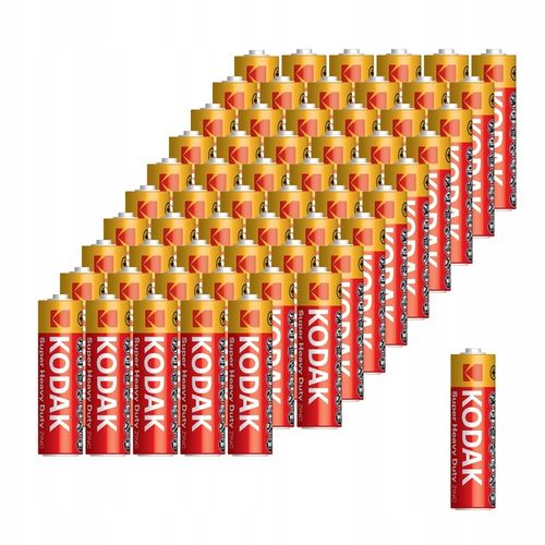 KODAK BATERIA AA R6 SUPER HEAVY DUTY CYNKOWO-WĘGLOWE 1050mAh 60szt na Arena.pl