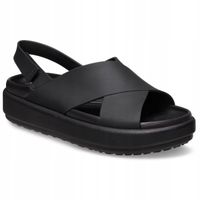 Damskie Sandały Platforma Crocs Brooklyn Luxe Cross 209407 Strap 36-37