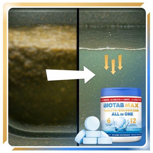 TABLETKI DO SZAMBA BioTab All in One SILNE Bakterie TŁUSZCZ ZAPACH 2 na Arena.pl