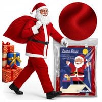 STRÓJ ŚWIĘTEGO MIKOŁAJA GWIAZDORA przebranie KOSTIUM święta ZESTAW