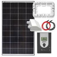 ZESTAW SOLARNY MONOKRYSTALICZNY KAMPER 140W 12V REGULATOR MPPT