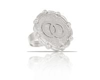 pierścionek z kółkami (r23/jes/13ag)