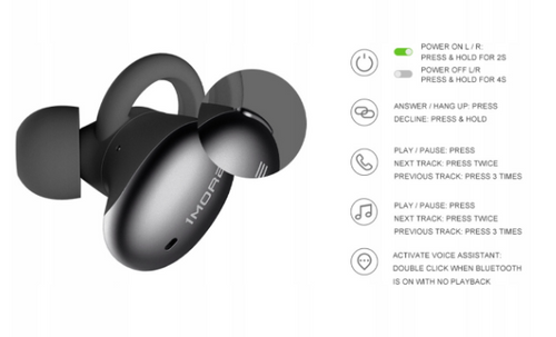 1MORE STYLISH TRUE WIRELESS SŁUCHAWKI BLUETOOTH BLACK na Arena.pl