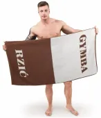 Ręcznik Kąpielowy GYMBA RZIĆ - Prezent dla Ślązaka, Hanysa, Górnika