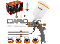 PISTOLET LAKIERNICZY DO MALOWANIA LAKIEROWANIA HVLP ZBIORNIK 600 ML ZESTAW