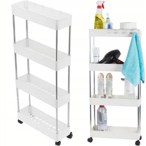 PÓŁKA ŁAZIENKOWA KUCHENNA SZAFKA NA KÓŁKACH REGAŁ 4 POZIOMOWY Z na Arena.pl