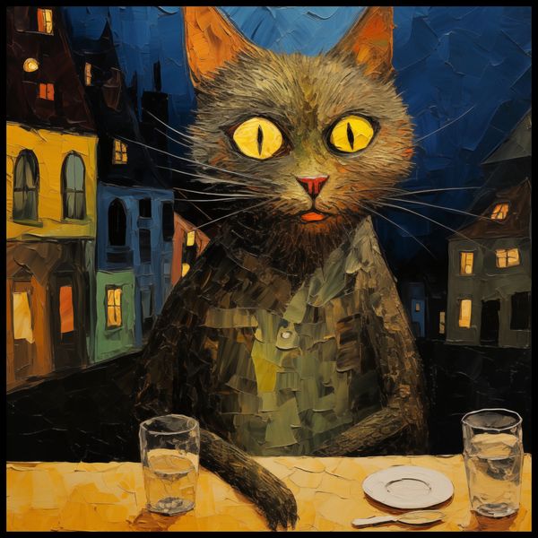 Plakat 80x80cm Nocny Obserwator zdjęcie 2