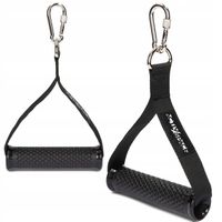 UCHWYT DO WYCIĄGU ATLASU GÓRNEGO DOLNEGO Z KARABIŃCZYKIEM ZESTAW 2SZT