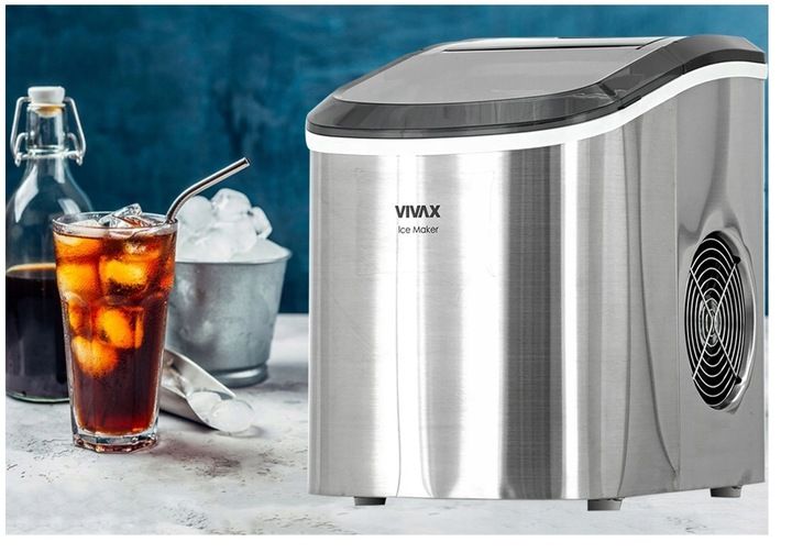 MOCNA KOSTKARKA DO LODU MASZYNA DO KOSTEK INOX S/L 12kg/dzień 240W+GRATIS zdjęcie 8