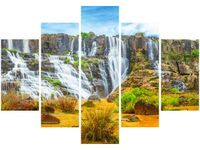 105CM 150CM ZEGAR 5 ELEM WODOPAD PONGOUR WIETNAMIE DRUK OBRAZ