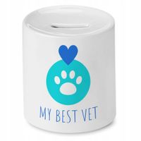 Skarbonka Dla Weterynarza The Best Vet Prezent Z Nadrukiem Ze Zdjęciem