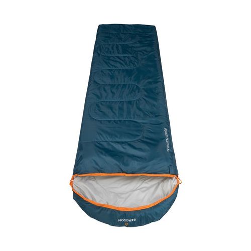 Śpiwór prostokątny Bergson Square 200 EZ Plus niebieski 2w1 Zamek Prawy na Arena.pl