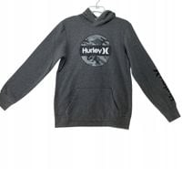 Hurley Boys Fleece Pullover Hoodie Gray S DLA CHŁOPCA