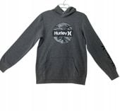 Hurley Boys Fleece Pullover Hoodie Gray S DLA CHŁOPCA