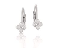 kolczyki z kryształkami, na angielskim zapięciu dla dziewczynki (p13321ag)