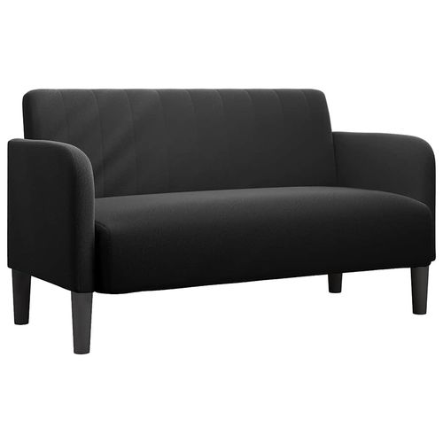 Sofa dwuosobowa czarna 109 cm aksamitna na Arena.pl