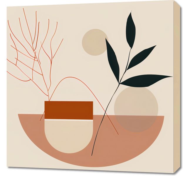 Obraz 70x70cm Botaniczna Przymiarka zdjęcie 1