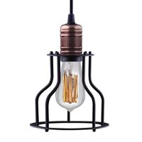 Wisząca LAMPA industrialna WORKSHOP 6336 Nowodvorski drut OPRAWA pręt ZWIS miedź czarny