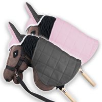 Derka i nauszniki SKIPPI Hobby Horse GAD03138 Różowo-szary