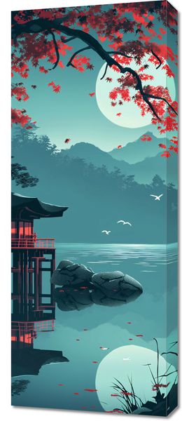 Obraz 40x100cm Japoński Pawilon zdjęcie 1