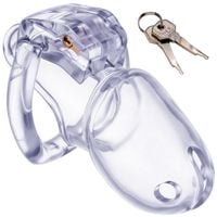 Pas Cnoty Klatka Na Penisa Z Zapięciem Na Klucz 4 Pierścienie