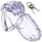 Pas Cnoty Klatka Na Penisa Z Zapięciem Na Klucz 4 Pierścienie