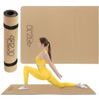 MATA DO ĆWICZEŃ I JOGI ANTYPOŚLIZGOWA KORKOWA TRENINGU FITNESS
