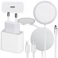 ŁADOWARKA INDUKCYJNA + SZYBKOŁADOWARKA DO IPHONE 15/20W USB-C - LIGHTING