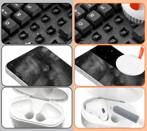 20w1 ZESTAW DO CZYSZCZENIA KLAWIATUR EKRANU SŁUCHAWEK AIRPODS IPAD IPHONE na Arena.pl