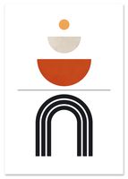 Plakat cyfrowy do wydruku boho geometria