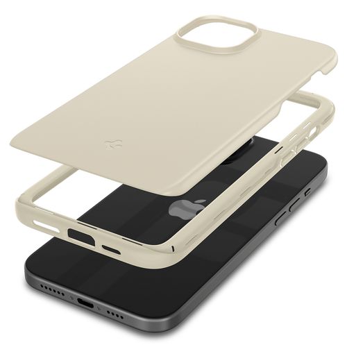 Etui ochronne do iPhone 15 Plus Thin Fit beżowe na Arena.pl