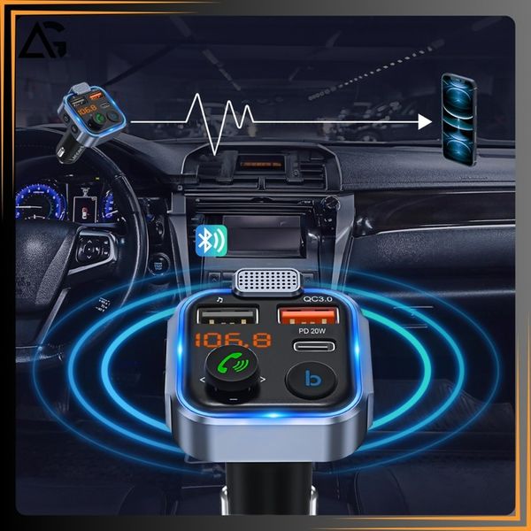 TRANSMITER BLUETOOTH SAMOCHODOWY FM 3x USB ADAPTER SZYBKA ŁADOWARKA MP3 zdjęcie 14