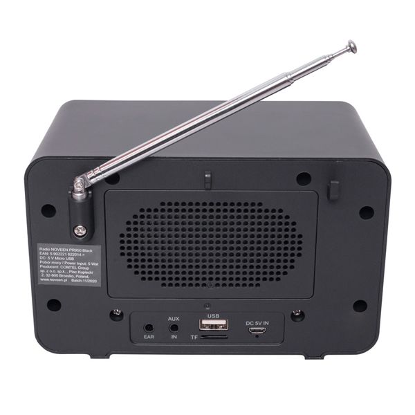 Radio PR950 Bluetooth z funkcją USB/SD, Czarny zdjęcie 3