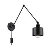 KINKIET LED ELZA STALOWY CZARNY IP20 NOWOCZESNY DESIGN