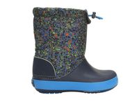 Crocs Śniegowce dziecięce - Lodge Point Graphic K - rozmiar 33,5 - Szare