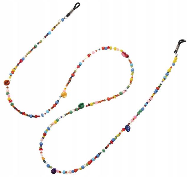 Elegancki Kolorowy Letni Łańcuszek Do Okularów zdjęcie 6