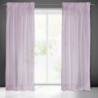 Firana gotowa na taśmie ALMINA 140x270 Eurofirany różowa