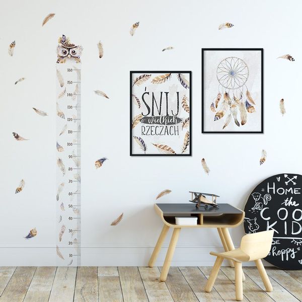 Naklejka Miarka Wzrostu Sowa DK310 zdjęcie 3