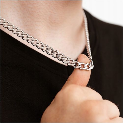 Łańcuszek stal chirurgiczna męski naszyjnik splot pancerka 55cm BLINGART na Arena.pl