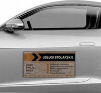 MAGNES NA SAMOCHÓD AUTO MAGNETYCZNA REKLAMA 60X30 usługi stolarskie