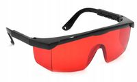 OKULARY DO URZĄDZEŃ LASEROWYCH - CZERWONE LG-R - 100-38-040