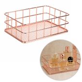 Metalowy organizer koszyk rose gold Nr 1