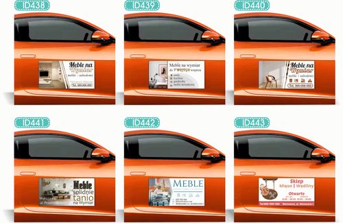 Magnes na samochód auto reklama magnetyczna 60x30 cm klinika weterynaryjna na Arena.pl