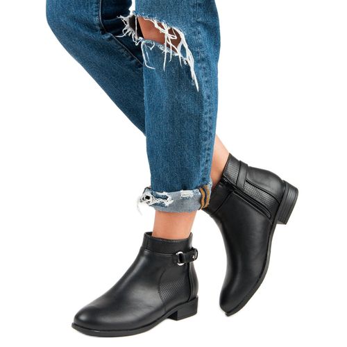 Czarne Botki Na Suwak r.40 na Arena.pl