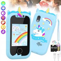 TELEFON DLA DZIECI ZABAWOWY SMARTFON Z APARATEM KAMERĄ I GRAMI MENU 2.4"